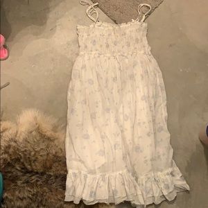 Summer spaghetti strap dress floral cute